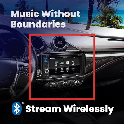 BOSS Audio Systems BV9364B Car Stereo DVD Player - Double Din, Bluetooth Audio/Hands-Free Calling, 6.2 Inch Touchscreen LCD Monitor, MP3 Player, CD, DVD, USB Port, SD, AUX Input, AM/FM Radio Receiver