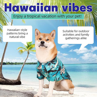 Dog Shirts Hawaii Dog Clothes for Small Medium Large Dogs Owner and Pet Shirts are Sold Separately