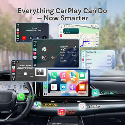 OTTOCAST Mini Slim, 2026 Upgrade 2in1 Wireless CarPlay & Android Auto Adapter, Plug & Play, WLAN Dual-Band 2.4G+5G, Auto Reconnect, Compatible with After 2016 Cars with Wired CarPlay/Android Auto