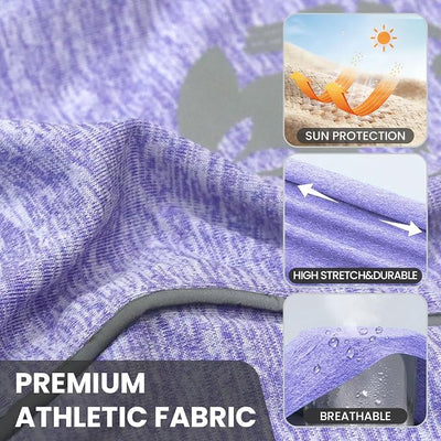 PETCARE Sun Protection Dog Shirts for Small Dogs Quick Dry Soft Stretchy Dog T-Shirts with Reflective Label Tank Top Sleeveless Vest Pet Clothes, Athletic Fabric, Purple, XL (Chest 22" Length 17.7")