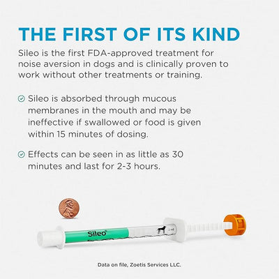 Sileo (dexmedetomidine oromucosal Gel) for Dogs, 3 mL