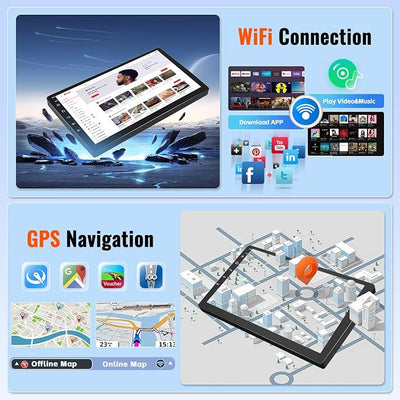 2+64GB Realdio Android 15 Car Stereo for Honda CRV 2007 2008 2009 2010 2011 CarPlay Android Auto, 10.1 Inches Touch Screen Radio with GPS WiFi Bluetooth EQ FM/RDS 26UI Backup Camera MIC