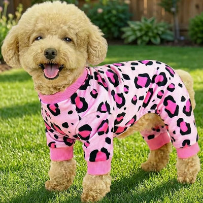 Vet-Approved Dog Pajamas Onesie for Large Medium Dog Pjs, Ultra-Premium Hypoallergenic Polyester, Lightweight, Breathable & Won't Overheat, Gentler on Skin, Size 4XL (Pet: 33-40lbs)