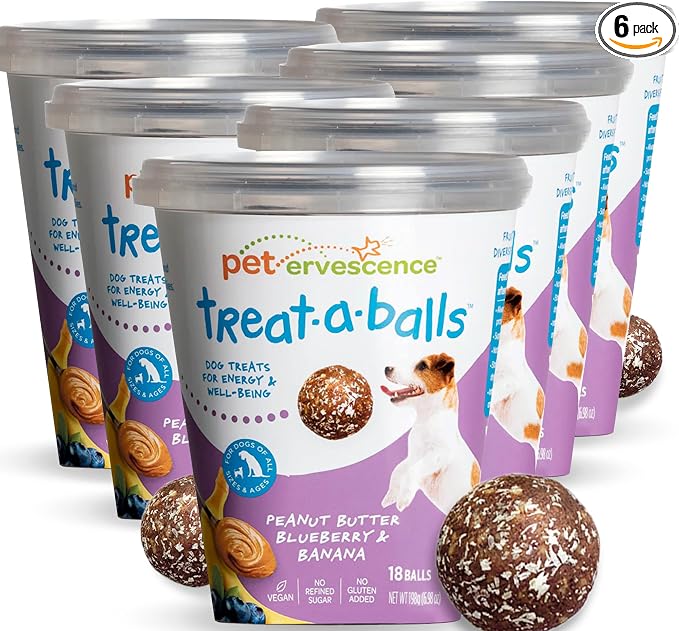Chewy & Soft Dog Treats Bulk - All Natural, Non-GMO, Gluten Free - All Breeds, Sizes, Ages - Made in New Zealand - Peanut Butter, Blueberry, Banana - 6pk (108 Bulk Dog Treats)