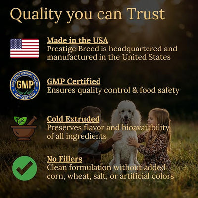 Multivitamins, Balanced Nutrition for Your Poodle, 90 Count, Made in The USA with Real Bacon