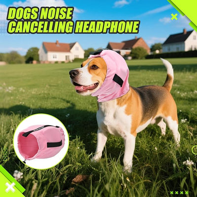 Dog Ear Muffs Noise Protection,Noise Cancelling Ear Wraps for Dogs,Washable Sound Absorbing Inserts