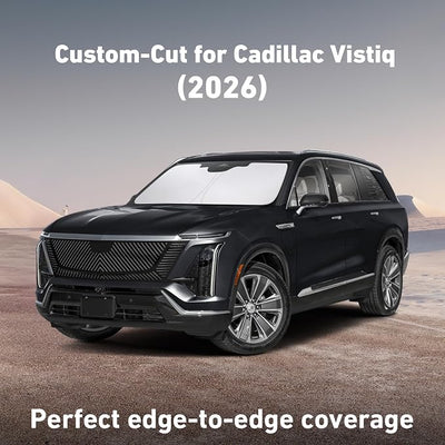 EcoNour Windshield Sunshade Compatible for Cadillac SRX/Vistiq/Optiq - 2010-2016, 2025, 2026, Sun Visor for Front Windshield & Window Sun Shade Cover, UV Heat Blocker & Protector, Car Accessories