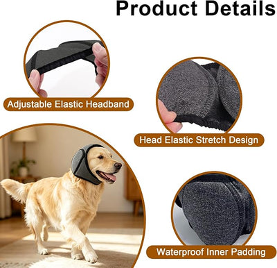 Dog Ear Protection Wrap – Calming & Noise-Reducing Ear Cover for Dogs, Soft Stretch Fabric Headwrap for Grooming, Anxiety Relief, Bathing & Recovery