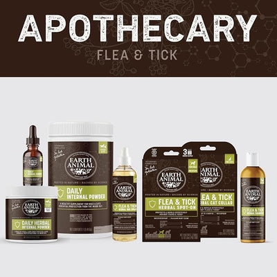Earth Animal Apothecary Natural Flea & Tick - Herbal Spot-On for Medium Dogs - 3 Applications (3 Month Supply)