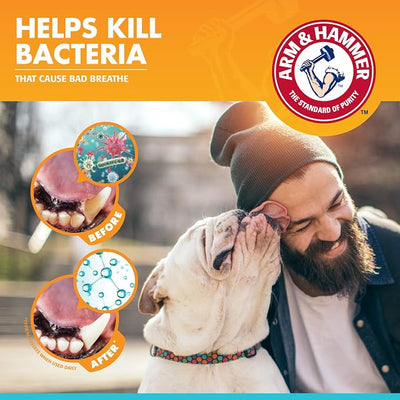 Arm & Hammer for Pets Fresh Breath Enzymatic Dog Toothpaste Vanilla Ginger Flavor Baking Soda Dental Gel Eliminates Bad Breath Safe Puppies Adult Dogs 2.5 OZ 72 Pack for Daily At-Home Dental Care