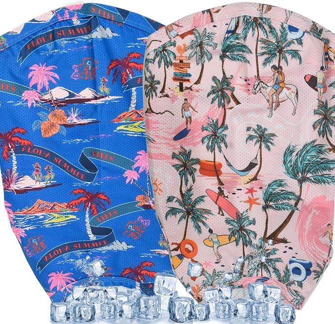 Dog Hawaiian Shirts, Mesh Fabric, Instant Cooling, UV Protection, Quick Dry, 2Pack, XXXL, Holiday Color, Large Dogs