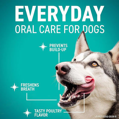ORAVET Dental Chews for Dogs, Oral Care and Hygiene Chews (Medium Dogs, 25-50 lbs.) Purple Pouch, 14 Count