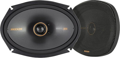 KICKER 51KSC6904 KS-Series 6x9 Coaxial Speakers with 1" tweeters, 4-Ohm, Pair