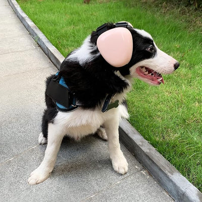 derYEP Dog Earmuffs for Hearing Protection 29dB NRR Ear Muffs Noise Protection (Large, Pink)