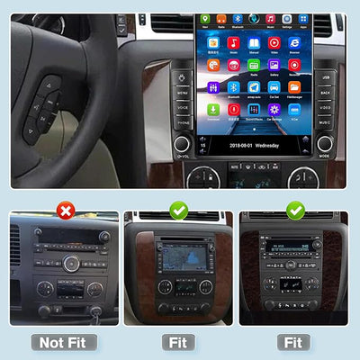 9.7" Car Radio Stereo for Chevy Silverado,for GMC Acadia,for Buick Enclave | Top Trim Adapter Needed,Android 13 GPS Head Unit with 4+64GB,Support Bluetooth, WiFi, DSP, Mirror Link, SWC