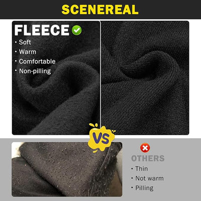 SCENEREAL Security Hoodie Sweaters for Small Medium Large Dogs, Halloween Costume Brushed Fleece Clothes With Hat, Soft Warm Winter Coat With Leash Hole for All Weather, M