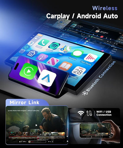 for Honda Accord 8th 2008 2009 2010 2011 2012 2013 Radio, 4 Core 4G+128G Car Stereo, Wireless Apple Carplay Android Auto, 5G WiFi GPS, 10 Inch Touchscreen, Backup Camera, Bluetooth FM RDS SWC