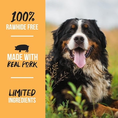 Grillerz Large Pork Bone, 2 Count, Pork Bones for Dogs, Rawhide Free, Dog Chew for Healthy Teeth & Gums, High Protein, Easy to Digest, Long Lasting, Natural Treats for All Breeds