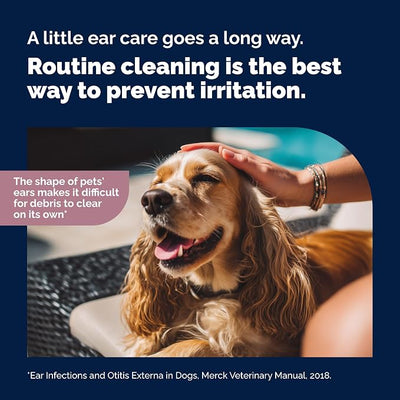 Vetnique Oticbliss Dog Ear Infection Treatment Flush & Ear Cleaner for Dogs & Cats, Antiseptic Antifungal with 0.2% Chlorhexidine and 0.2% Ketoconazole, Medicated Wash for Yeasty Smell, Floppy Ears