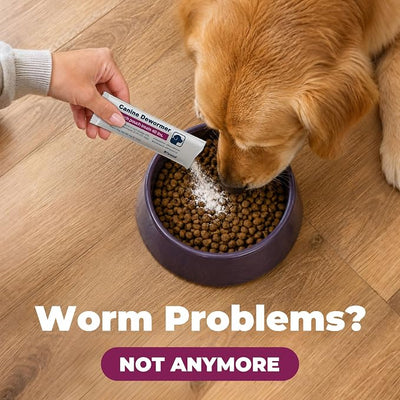Fenbendazole for Dogs 22.2% (222 mg/g), Large Dog Dewormer Powder, 4g x 30 Packets, Broad-Spectrum Canine Dewormer for Roundworms, Hookworms, Whipworms & Taenia Tapeworms