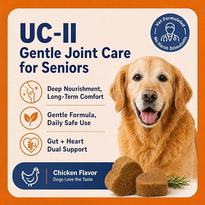 Senior Dog Hip & Joint Supplement Chews, 12-in-1 Advanced Mobility Support with UC-II Collagen, Glucosamine, Chondroitin & ASU, Chicken Salmon Soft Chews for Small Medium Large Dog, 60 Count