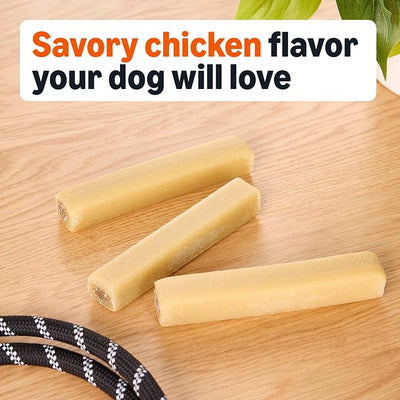 Amazon Basics Double Chew Bone Dog Treats, Chicken - 8 Count, 2 Pack