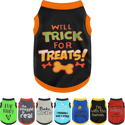 Elevate Your Pet's Seasonal Style with Playful Panache: with Adorable Beautifully Printed Dog Shirts Featuring Hilarious Printed Patterns for Airy Comfort in Summer and Fall Classic Series3 Large