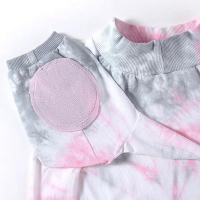Dog Cotton Pink Tie Dye T-Shirts Soft and Stretchy Breathable Pet Shirt Pajamas Pets Clothes for Large Dogs,2XL Pink Tiedye