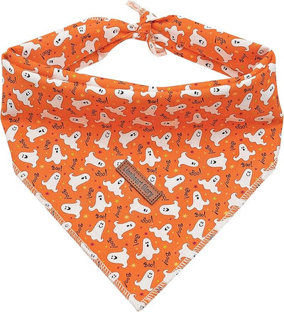 Lionheart Glory Halloween Bandana 1 Pack - Washable Soft Scarf, Square Adjustable for Girl or Boy Dogs and Cats