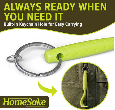 Homesake Tick Remover Tool for Dogs, Cats & Humans, 7 Packs Removal Kit + Identification Card & Keychain Hole, Safely Removes Entire Tick Head & Body, Easy Portable Tool for Pets & First Aid Kits