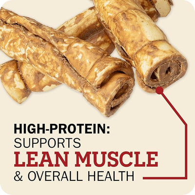 Redbarn Pet Products All-Natural Small/Medium Beef Cheek Rolls for Dogs, Chicken & Carrot Glazed - Single Ingredient Grain-Free Chew Treat Naturally Rich in Collagen - 5 Pack - Packaging May Vary