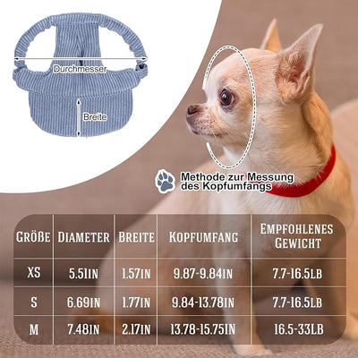 Jadive Medium Dog Sun Hat with Ear Holes, Dog Cat Sunglasses with Anti-Slip Silicone Rope Baseball Cap Adjustable Puppy Sunbonnet Headdress Beach Visor Hat for Puppies Summer Outdoor(Blue)