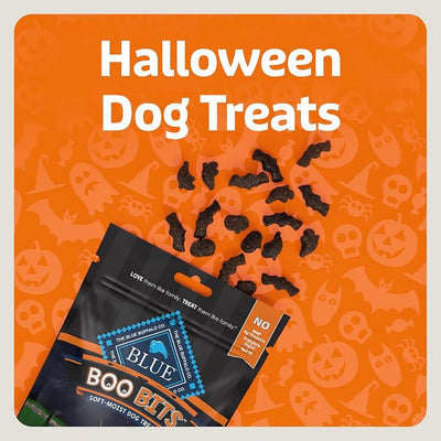 Blue Buffalo Boo Bits Soft & Chewy Halloween Dog Treats, Tasty Chicken Recipe, 4.5-oz Bag (Pack of 4)