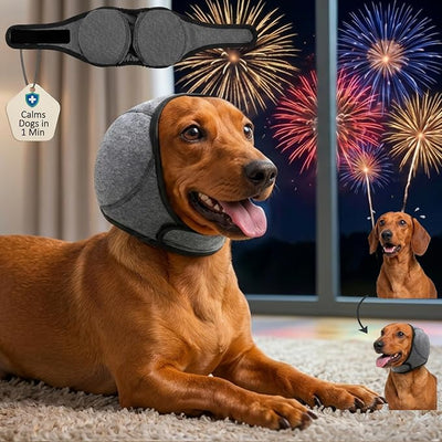 MCTOURY Dog Ear Covers for Anxiety-Relief: Fast Calms Dogs in 1 Minute | Noise Cancelling Ear Muffs for Fireworks/Thunderstorms - Designed for Small Breeds Dachshund/Westie/Shiba Inu