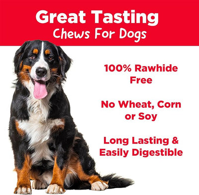 Country Kitchen Rawhide Free Chicken Dog Chews, for Large Dogs, Made with Real Chicken, No Wheat, Corn or Soy, 2 Count