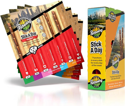 Stick a Day for Dogs | Daily Real Meat Dog Chew Sticks with 7-in-1 Wellness Support | Dog Treats with Vitamins & Nutrients for Daily Routine | Chicken Flavor, 28 Count