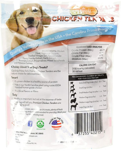 Carolina Prime Pet 40216 Chicken Tenders Treat for Dogs ( 1 Pouch), One Size