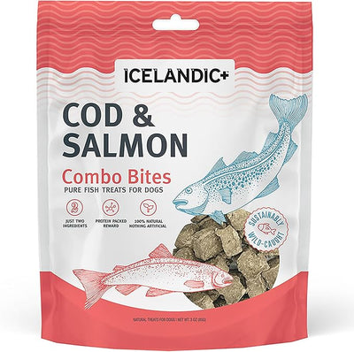 Icelandic+ Plus Cod & Salmon Combo Bites Dog Treat 3.0-oz Bag