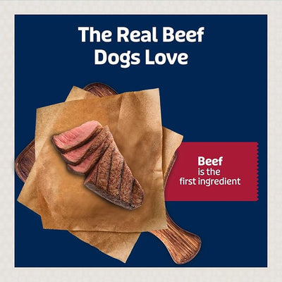 Blue Buffalo Jumbo Bits, Soft & Chewy Anytime Treats, Beef Recipe, Natural Dog Treats Mineral Enhanced for Flavor, 4 oz. Bag