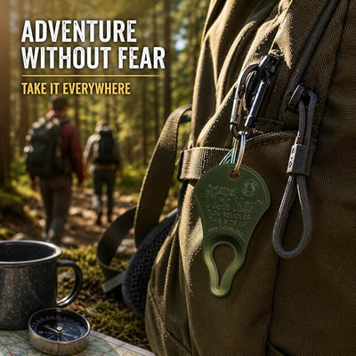 The Original Tick Key - Tick Detaching Device - Portable, Safe and Highly Effective Tick Detaching Tool (Olive Green Drab)