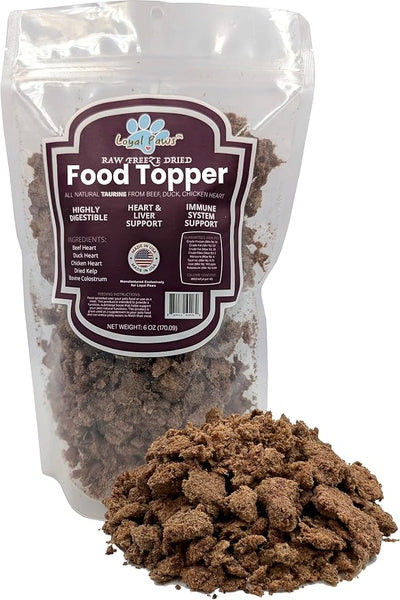 USA Made Chicken Jerky Dog Treat & Blended Functional Food Topper for Heart Health & Liver Support, for Small, Medium, and Large Dogs