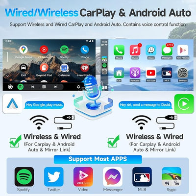 Leadfan 4+64G Car Radio Stereo for Toyota Tacoma 2005-2015 Upgrade with Wireless Carplay Android Auto 10.1'' IPS Touchscreen Buit in Bluetooth GPS Navigation WiFi FM Backup Camera MIC