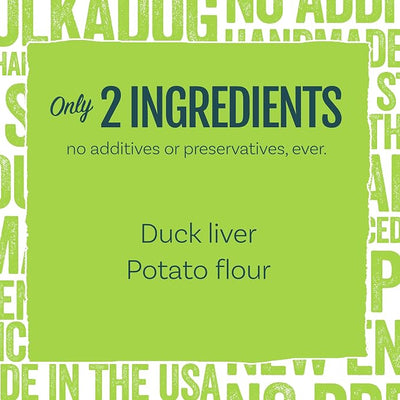 Polkadog Lucky Duck Bone Shaped Dog Treats - Duck, Crunchy, All Natural, Limited Ingredient, Lean Protein & Grain Free Snacks for Dogs, Great for All Breeds, Made in USA - 7oz