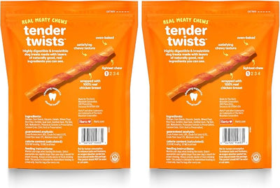 Oinkies Tender Twists Rawhide‑Free Dog Chews , 72 Count