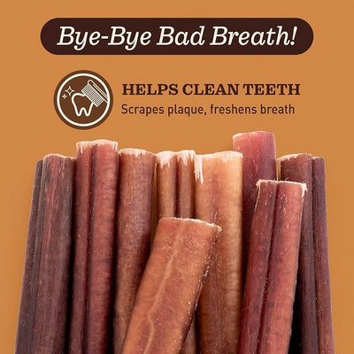 Pet Odor-Free Standard Bully Sticks (12", 12 Pack) – 100% Grass-Fed Beef Pizzle Dog Chews, Fully Digestible & Long-Lasting Dental Treats