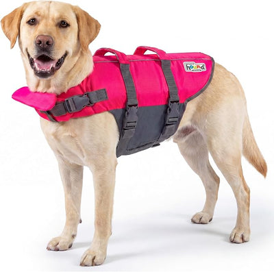 Outward Hound Granby Splash Pink Dog Life Jacket, Large