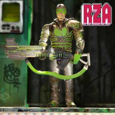 Super7 RZA Bobby Digital (Clear) Reaction Figure - 3.75" RZA Action Figure with Accessory Classic Hip Hop Collectibles and Retro Toys