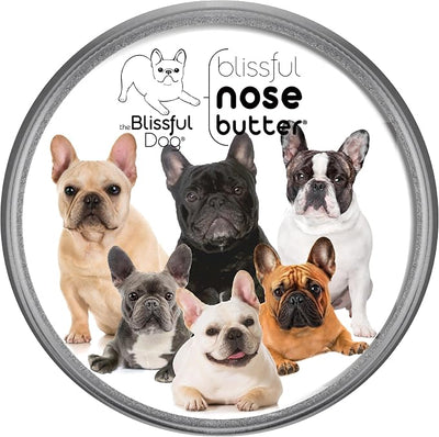 The Blissful Dog French Bulldog Nose Butter, Versatile Dog Nose Balm for Dry Nose, Handcrafted Nose Moisturizer, Easy-to-Apply Dog Essentials, Unscented, 8 oz.