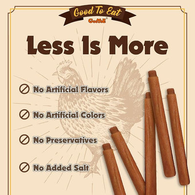 Gootoe Dog Treats, Chicken Jerky for Dogs - Premium Dog Training Treats; High-Protein, Gluten-Free, Hypoallergenic, Grain-Free, Chicken Dipped Sticks, 1.5 lb