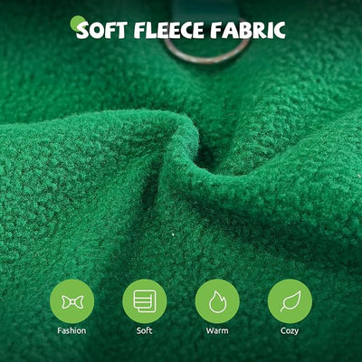 Cute Dog Fleece Sweater with D-Ring, Fall Winter Dog Clothes Tuxedo Costume with Bowtie, Soft Puppy Sweatshirt Corgi Bulldog Apparel Dachshund Outfits for Small Medium Large Dogs(Green,5XL)